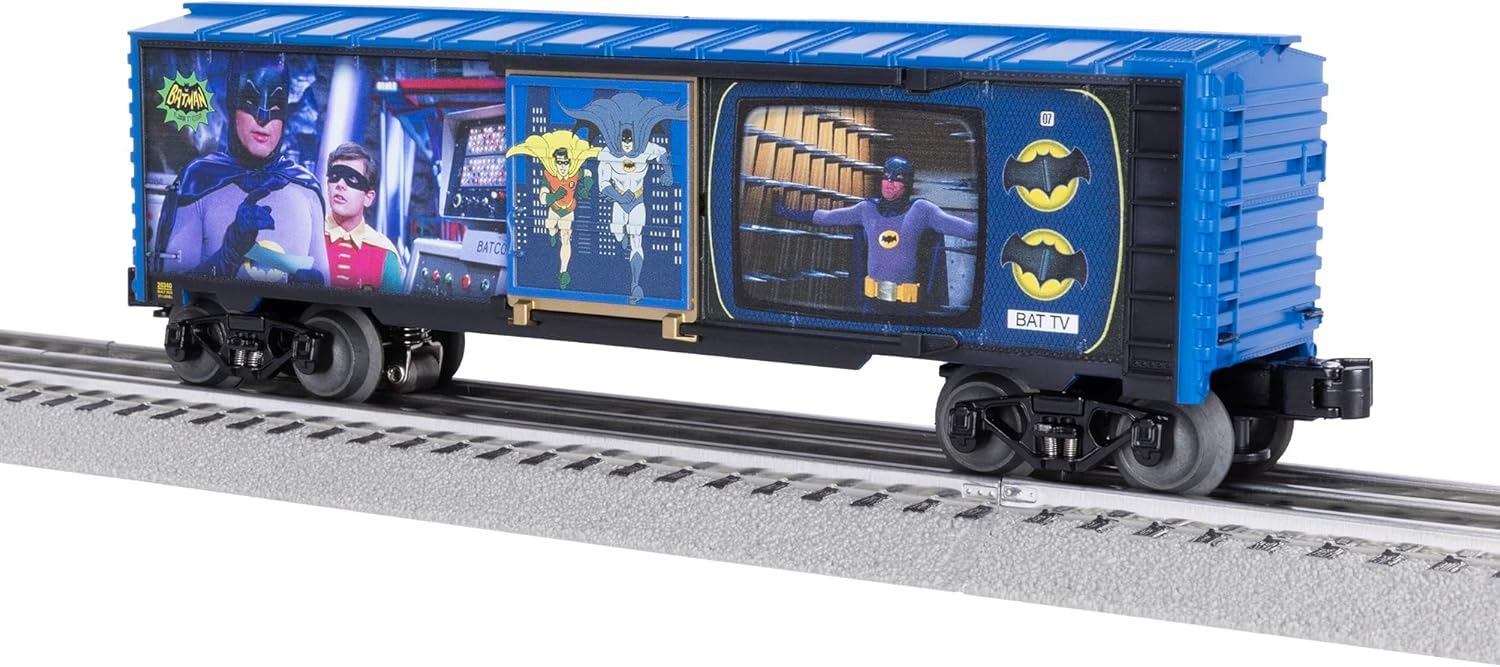 Lionel DC Comics Batman Illuminated Classic TV O Gauge Model Train Boxcar