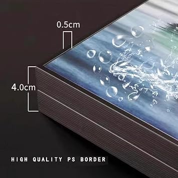 Electric Box Decorative Painting Wall Mounted Electrical Panel Cover Home Living Room Modern Simple Mural with Fram(Black,40x60cm)