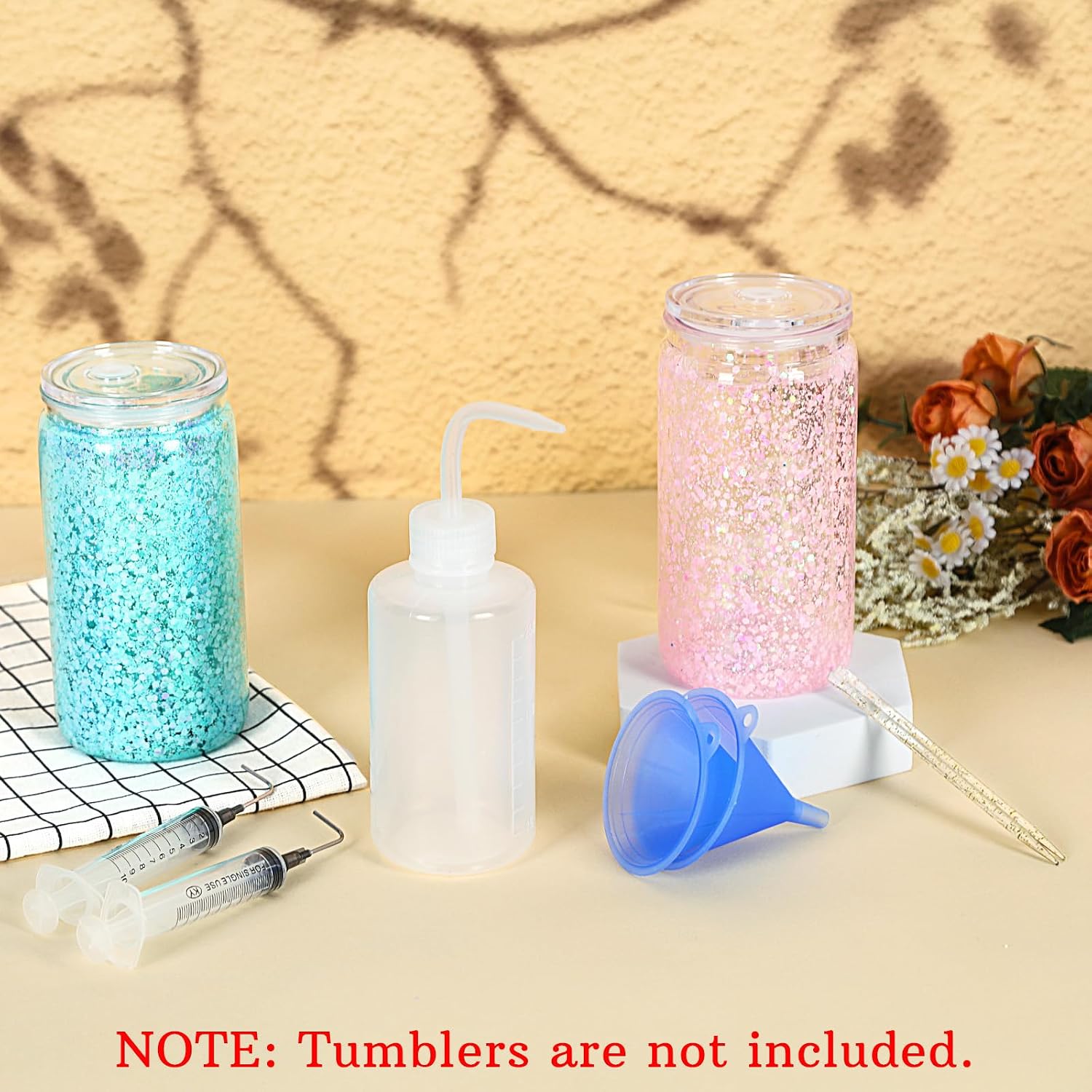 11 Pieces Snow Globe Tumbler Diy Kit Supplies, Snowglobe Cup Diy Tool (CUPS ARE NOT INCLUDED) thumbnail