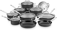 Vista 4 de Cuisinart Juego de 11 piezas de utensilios de cocina, Negro, Chef's Classic antiadherente con anodizado duro, 66-11