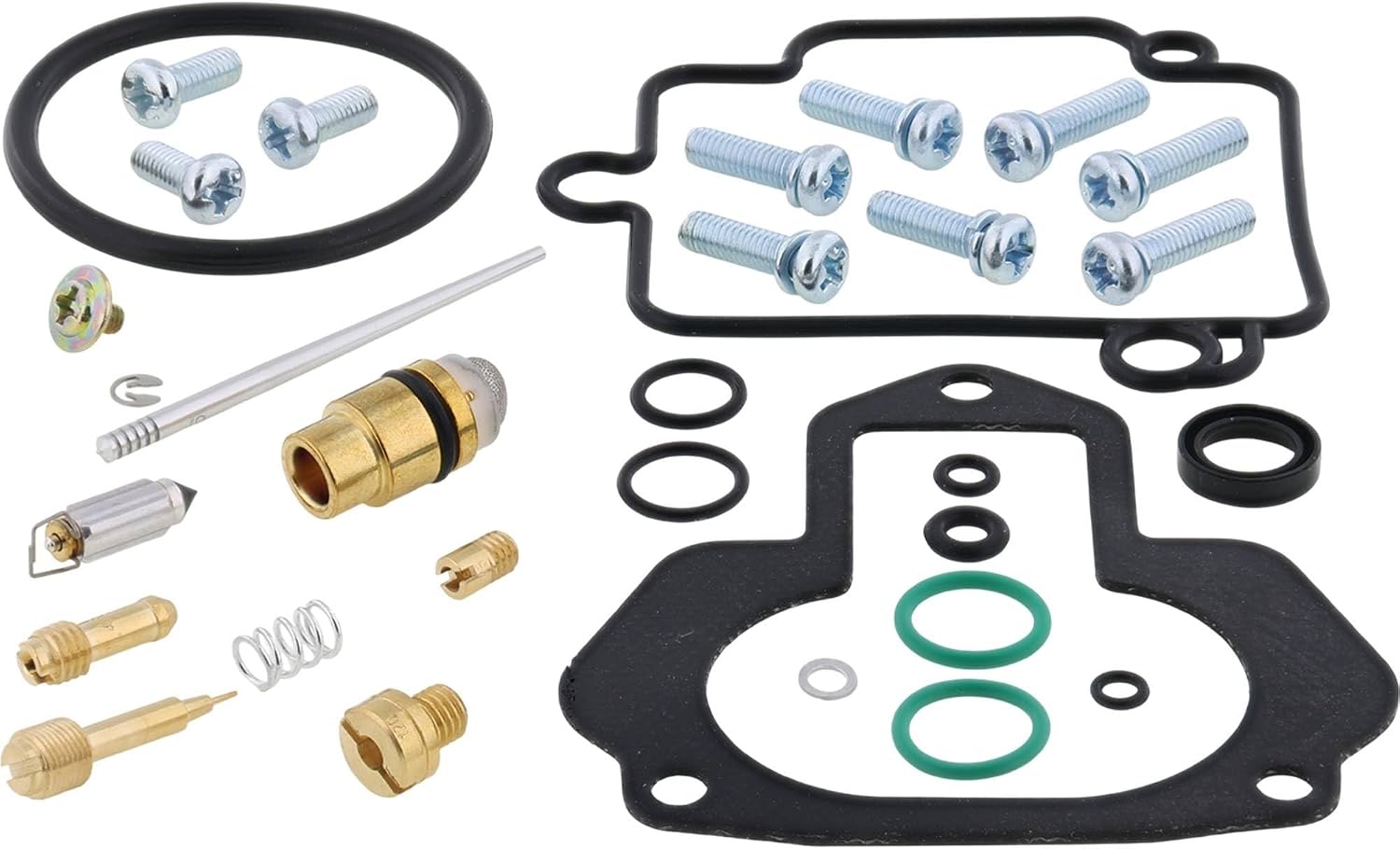 All Balls Racing 26-1386 Carburetor Rebuild Kit Compatible with/Replacement For Yamaha YFM350ER Moto-4 1987, YFM350FW Big Bear 1987-1996, YFM350U Big Bear 1996-1998