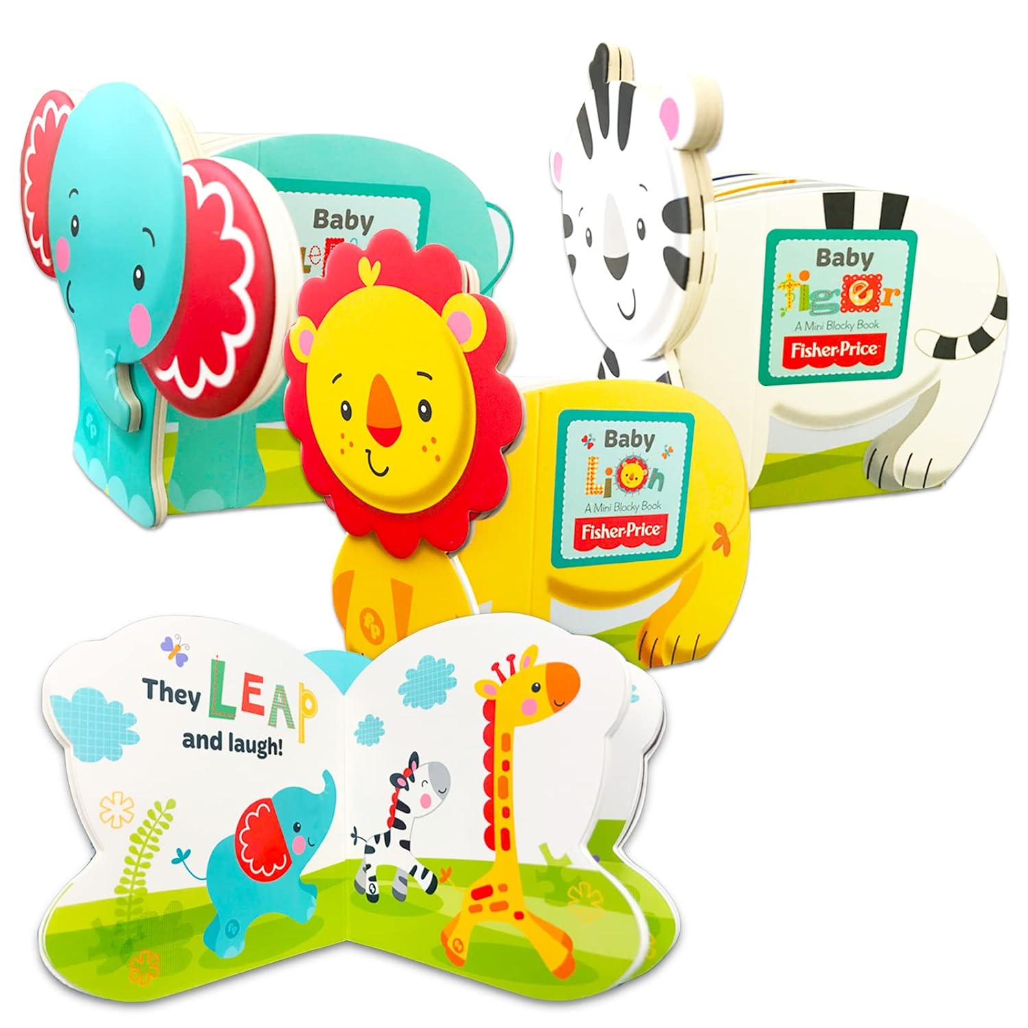 Fisher Price Toddler Beginnings Animal Board Books Set Bundle with 3