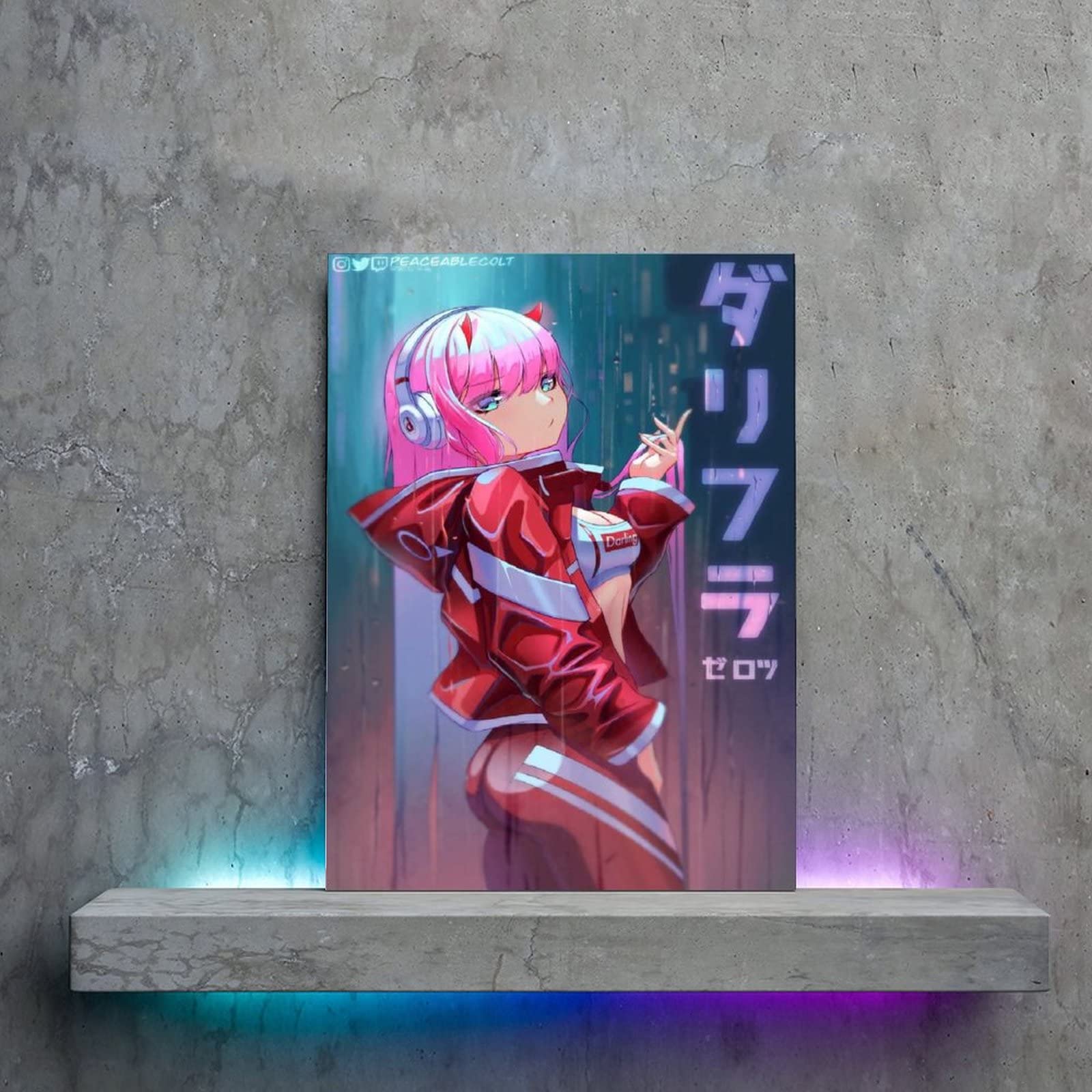 Canvas Painting Anime Darling in The Franxx Posters and Print Zero