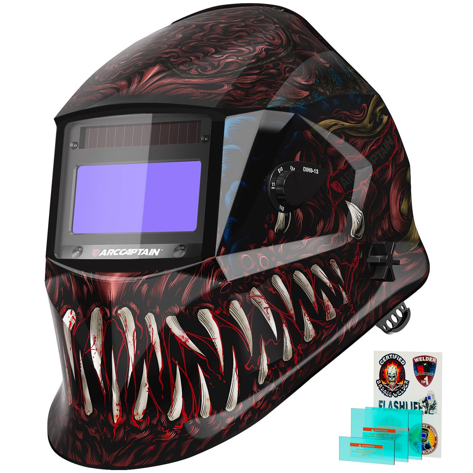 ARCCAPTAIN Welding Helmet Auto Darkening, 1/25000s Response, Shade 4/9-13 — Amazon image 15