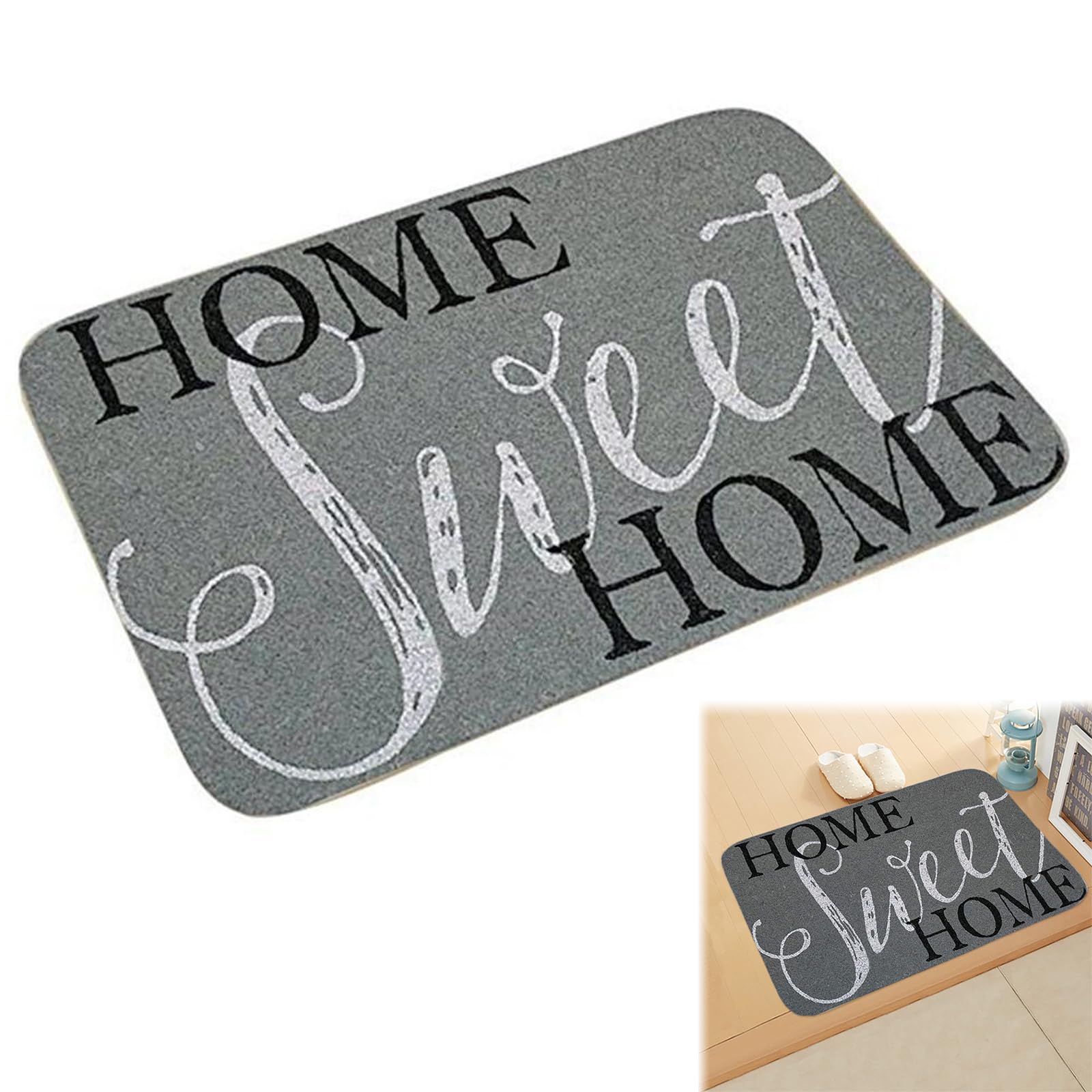 Felpudos Antideslizantes,Alfombra Entrada Casa Interior y Exterior,Tapete Entrada,Alfombra Interior de Bienvenida,Alfombra Antideslizante Lavable 40x60 cm para Casa, Pasillos, Puertas