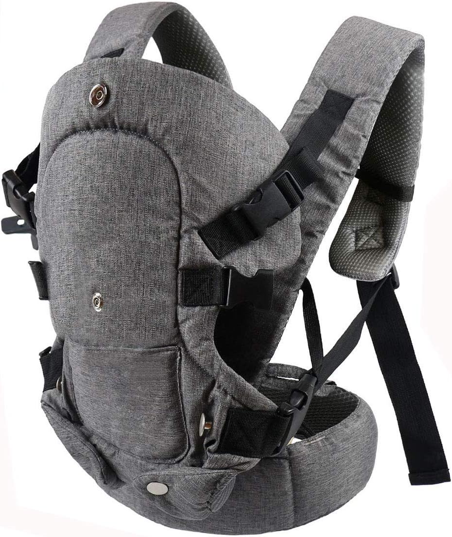 caiyuangg Baby Convertible Carrier, All Carry Position Newborn to Toddlers Ergonomic Carrier with Soft Breathable Air Mesh and All Adjustable Buckles