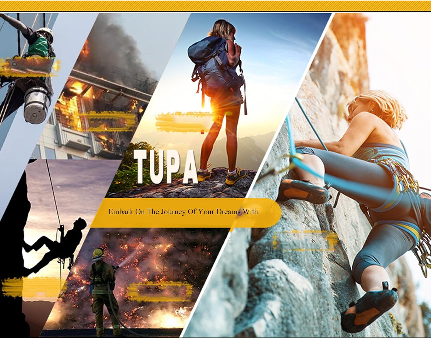 Hand Ascender Rock Climbing, Arborist Rappelling Gear Equipment Rope Clamp, Left/Right Hand, for 8-13mm Rope