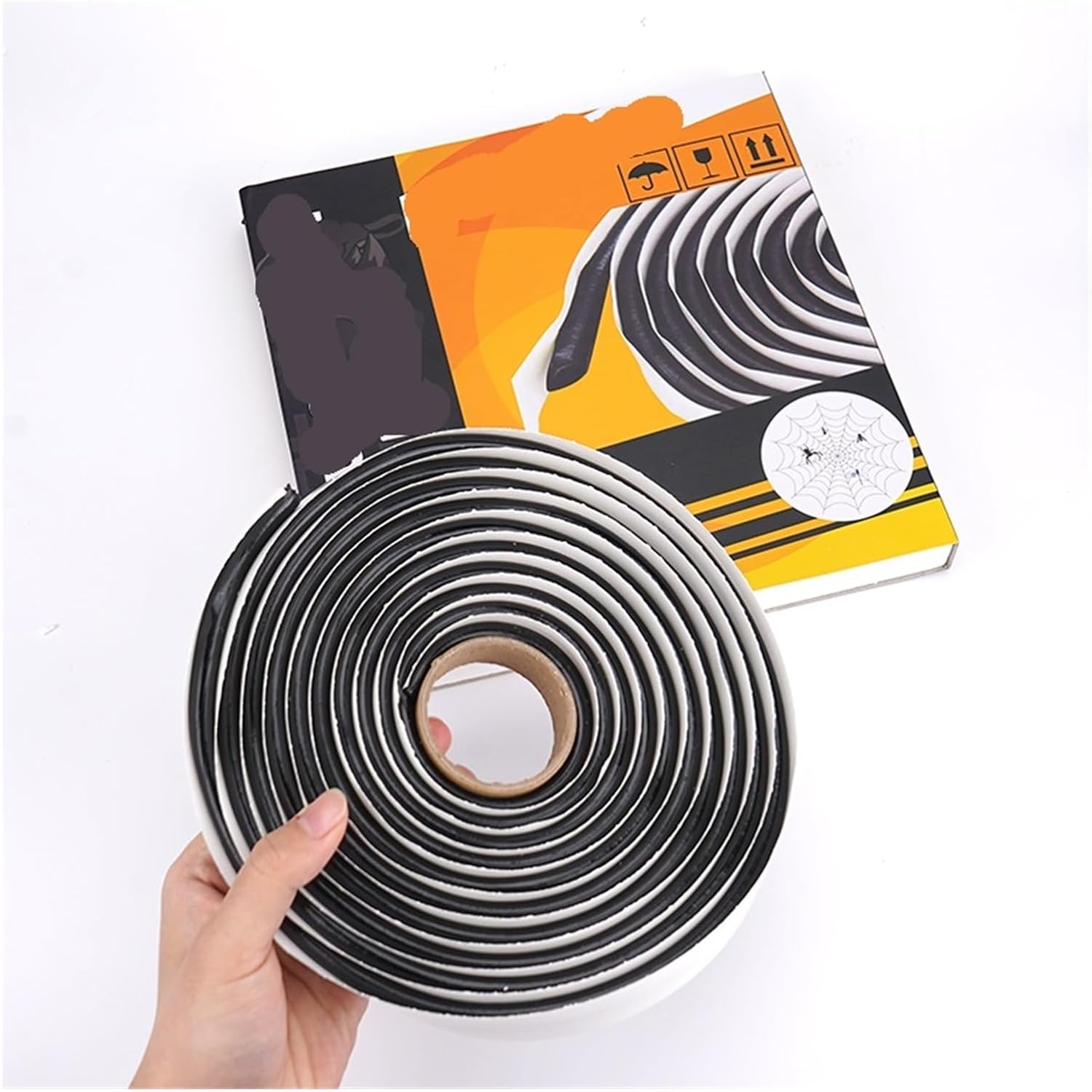 4.5Mx9mm Butyl Sealant Snake Tape Waterproof Car Headlight Rubber Seal Strip Compatible For Headlight/Horn/Door/Windshield