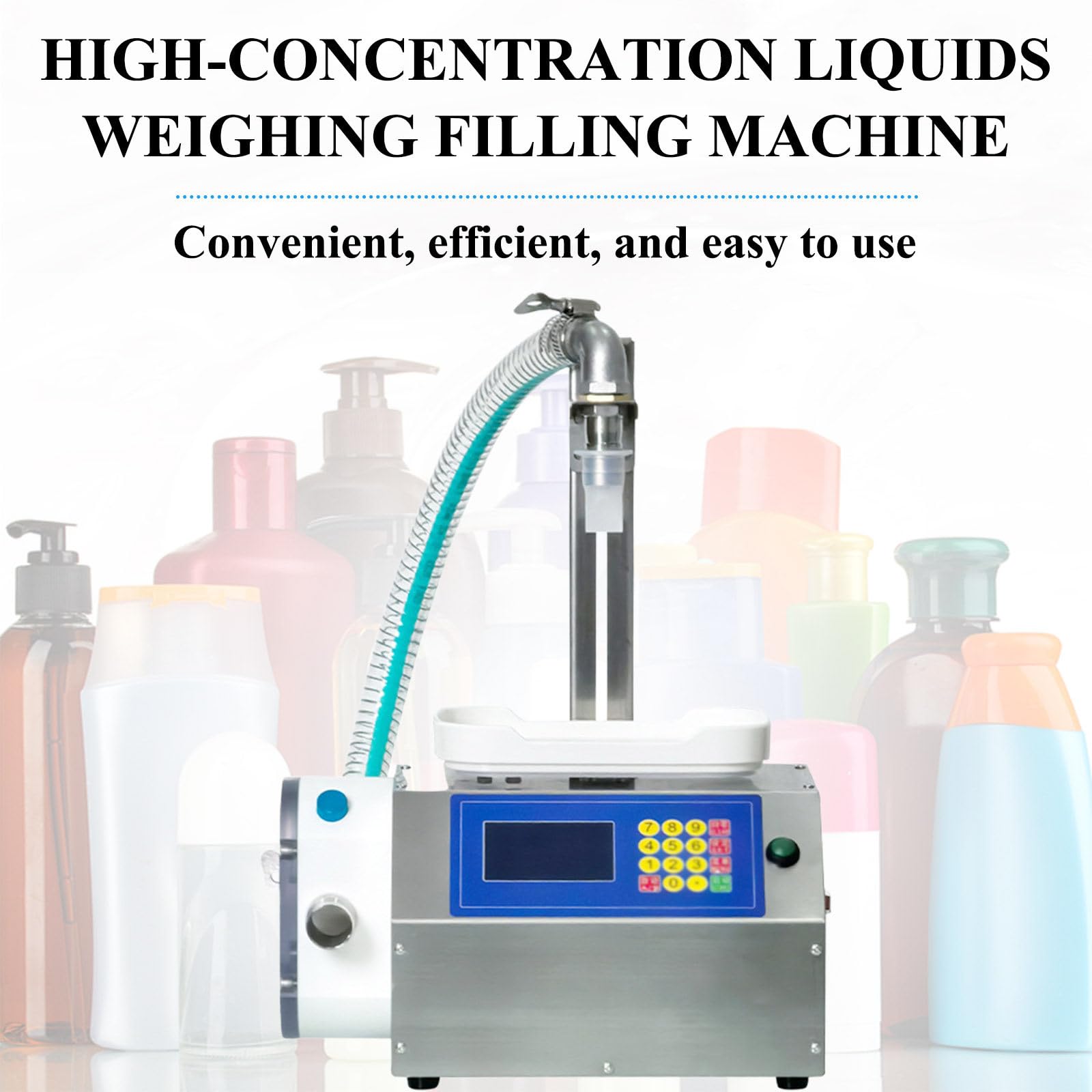 Machine De Remplissage De Liquide Visqueux, Volume De Remplissage 10g-3kg / 10g-10kg, Convient pour Le Miel,La PâTe De SéSame, Poire d'automne. Plastic-3L