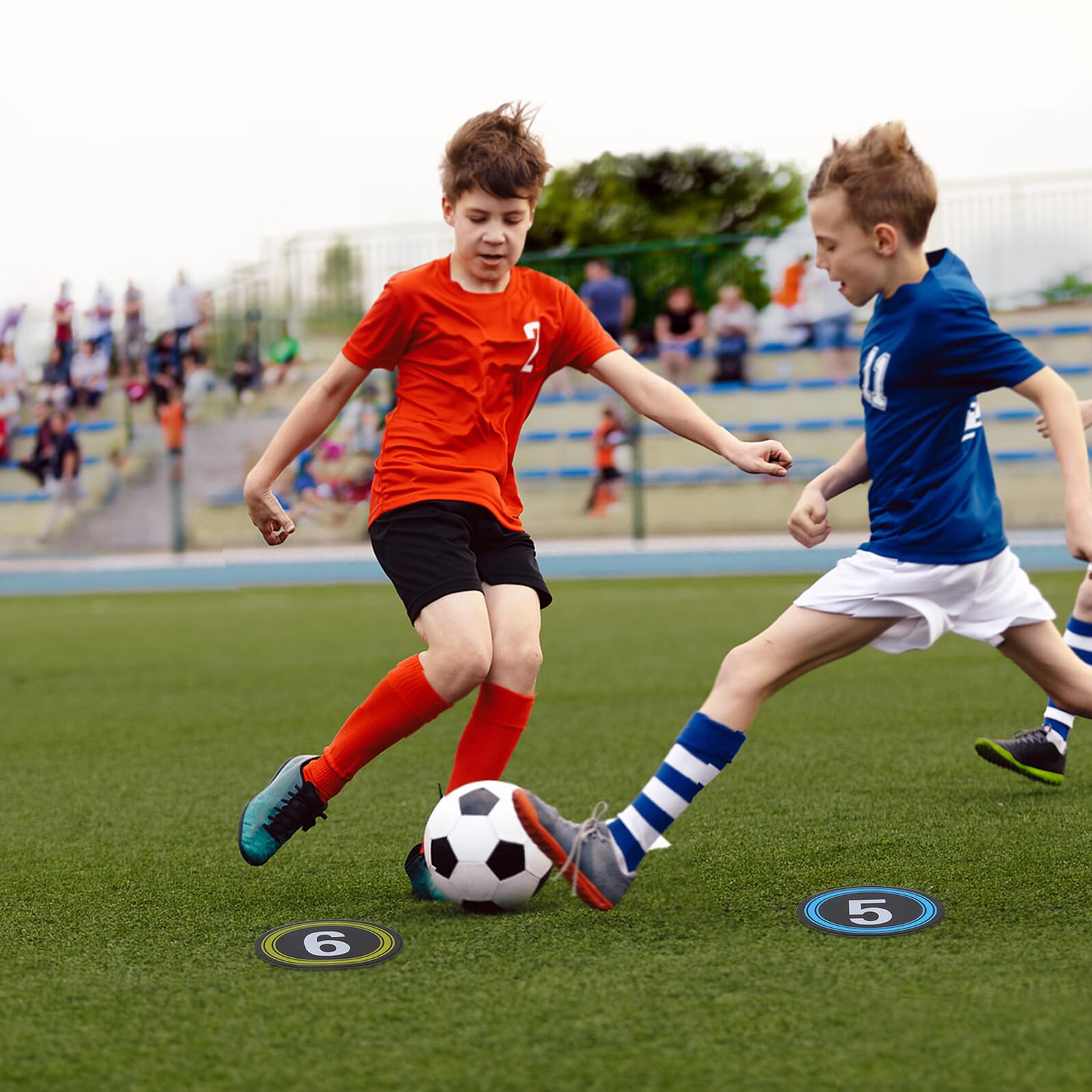 10 Sztuk Sztuk Oznaczników Treningowych z Numerami Antypoślizgowe Markery Zwinności Do Koszykówki Piłki Nożnej i Sportów Zespołowych dla Młodzieży i Dorosłych i Łatwe Do