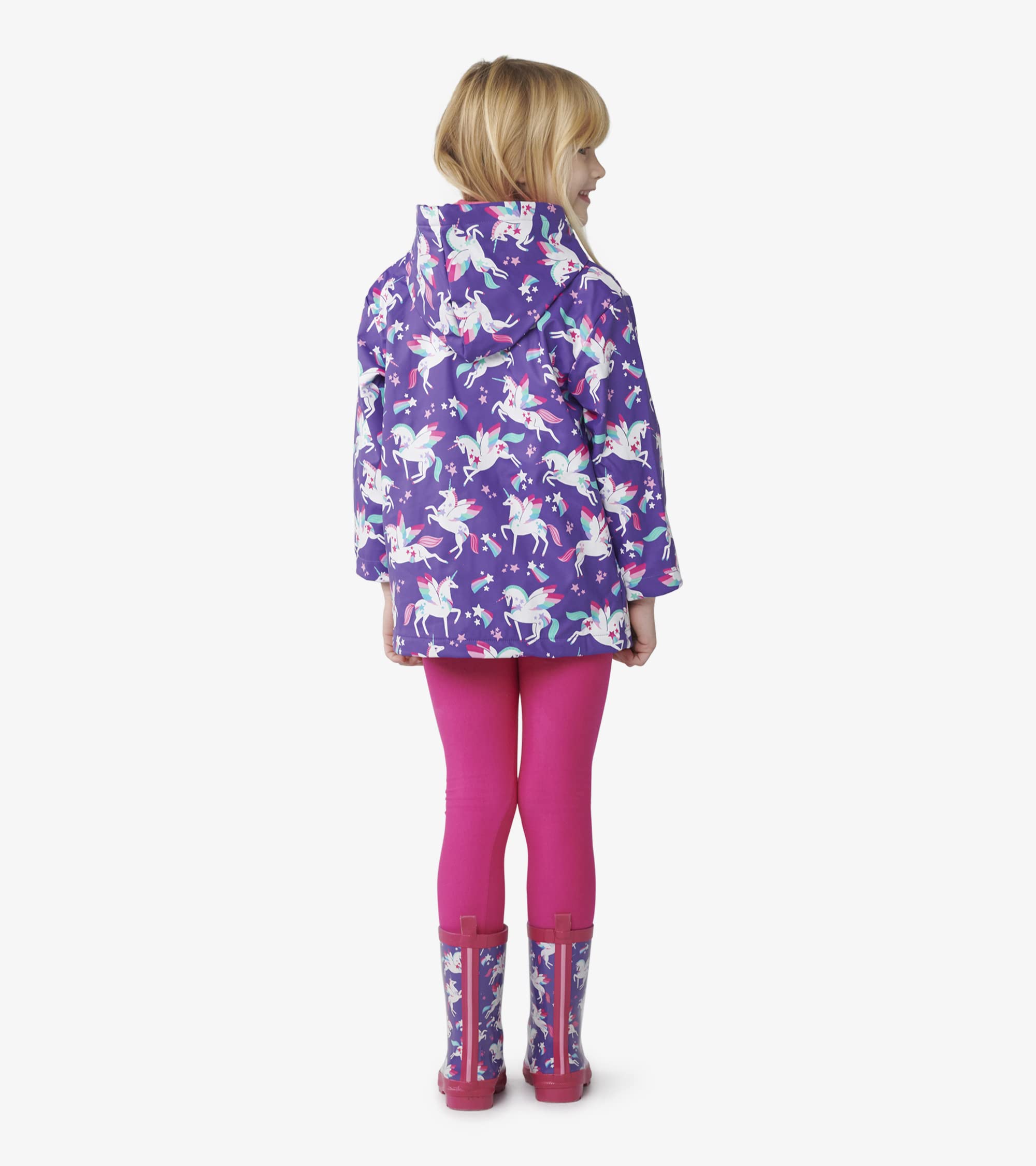 Hatley Girl's Printed Raincoat Raincoat — view 4
