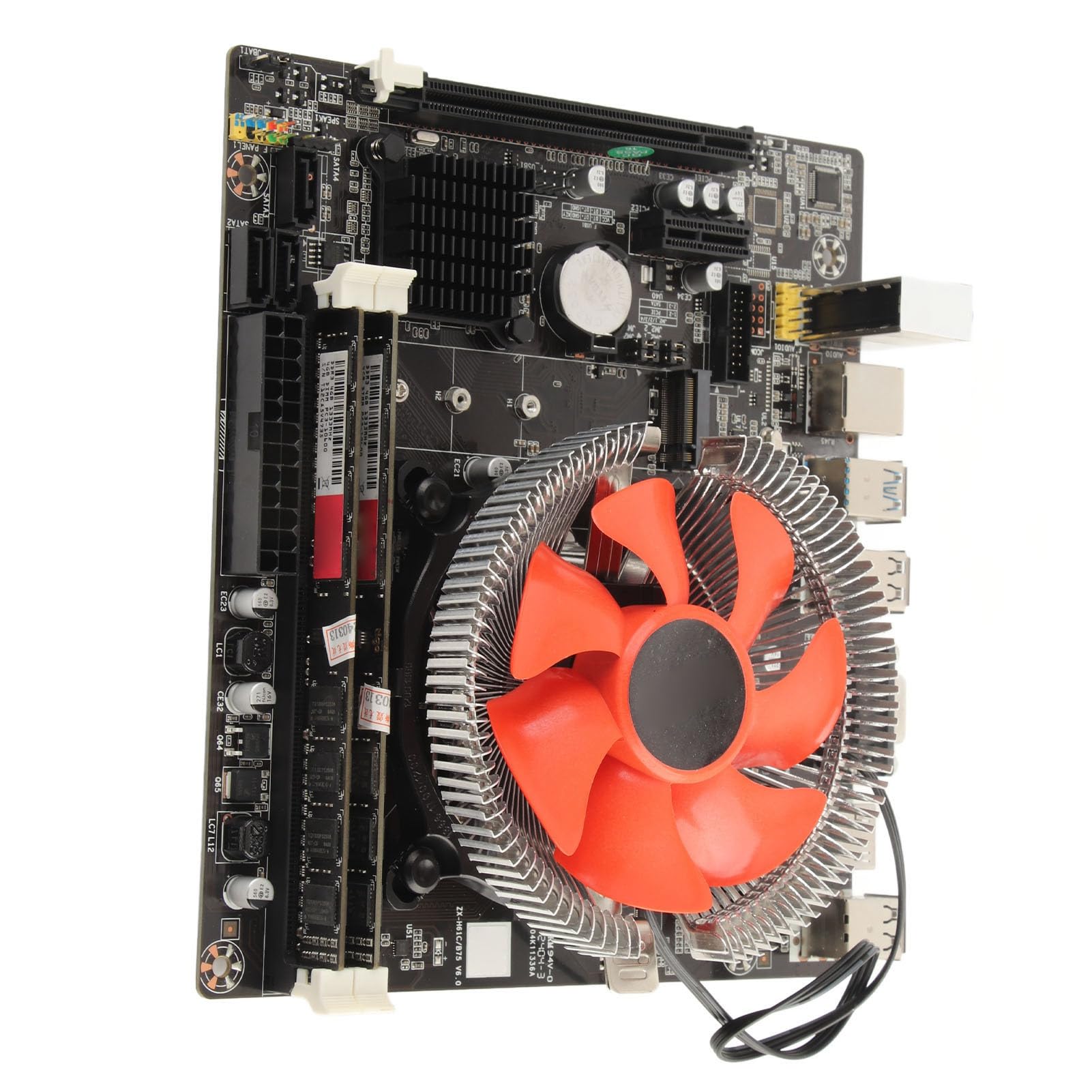 Hidyliu Juego de Placa Base B75, CPU I5 3470, 8 GB DDR3 RAM, Combo de CPU con Ventilador de Refrigeración, para Computadora de Escritorio y PC