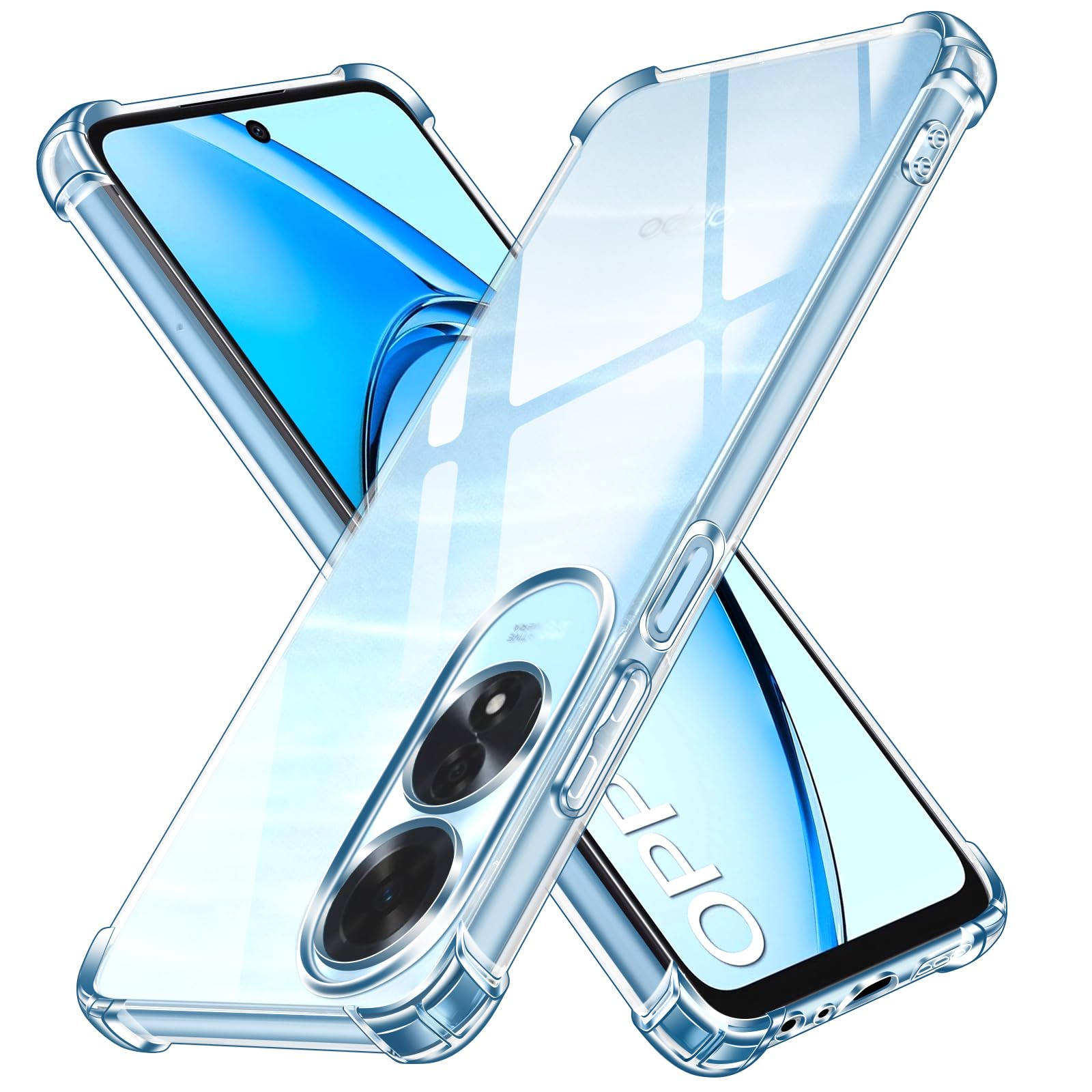 Cresee Coque Samsung Galaxy A55 5G, avec Protection Caméra Couche Intérieure Douce, Etui Housse