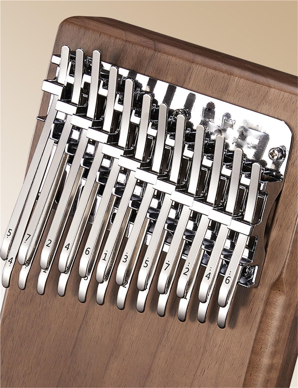 24 nutowa Gitara Kalimba Z Podwójną Warstwą Wzmacniacza Kciukowego Dla Początkujących Kalimba