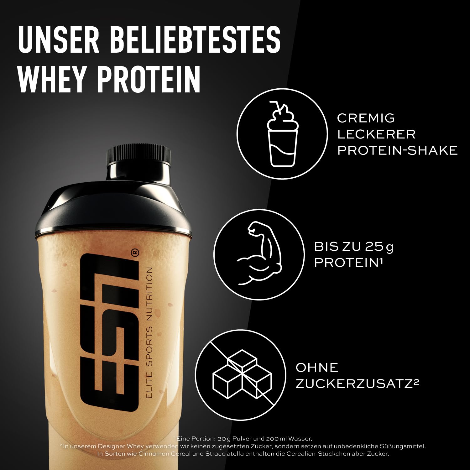 ESN Designer Whey Pulver, Cinnamon Cereal, 1000g