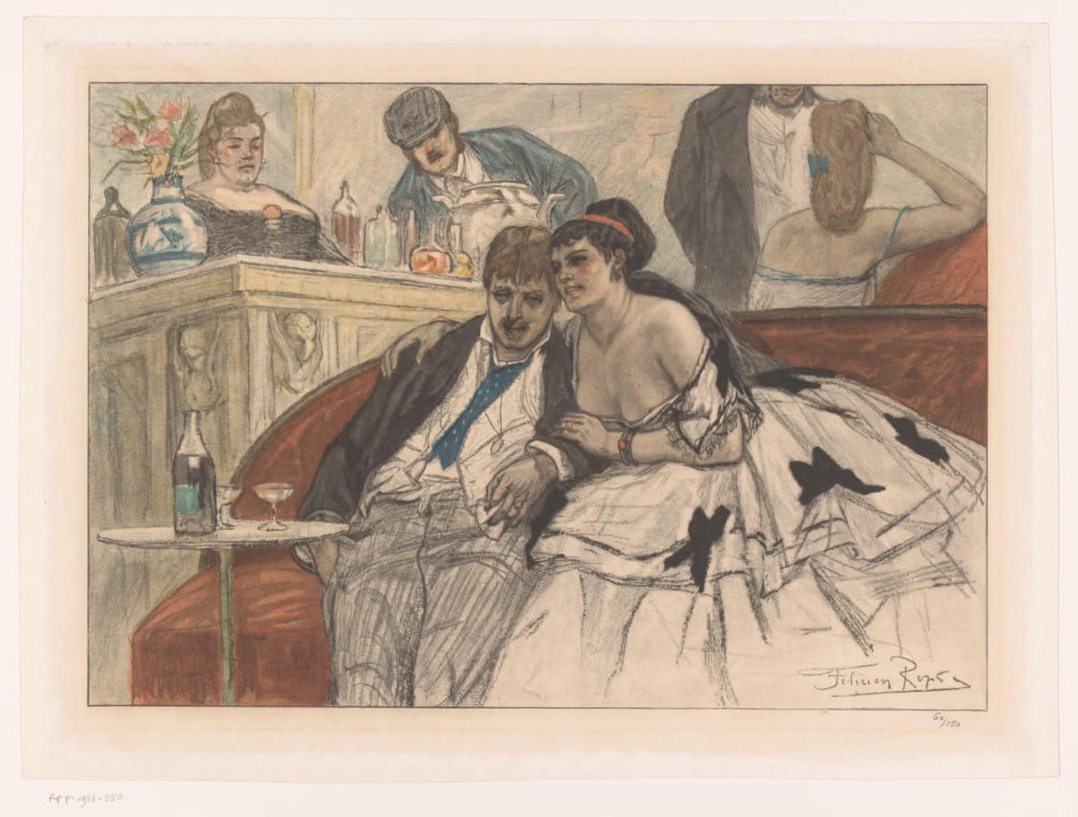 Tableaux Toile Albert Bertrand Déco Art Canapé Rouge 60x90