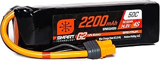 Spektrum 14.8V 2200mAh 4S 50C Smart LiPo G2: IC3, SPMX224S50