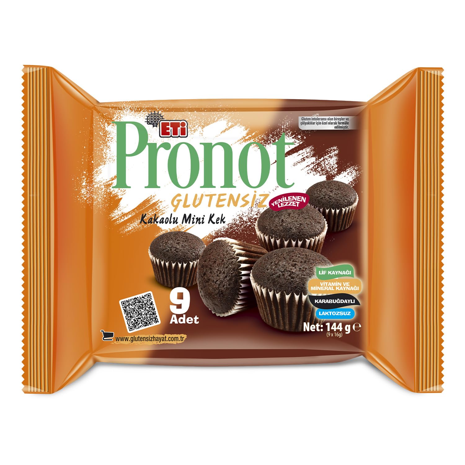 Eti Pronot Kakaolu Kek 144 g