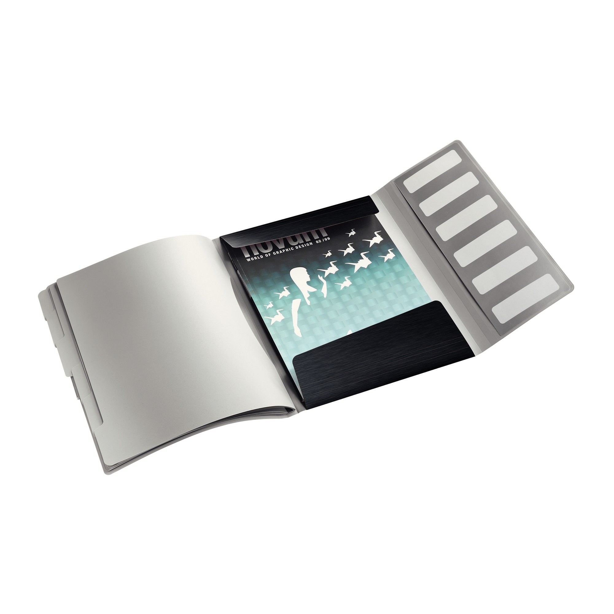LEITZ 39950094 - Carpeta clasificador STYLE PP 6 separadores DIN A4 color negro satinado