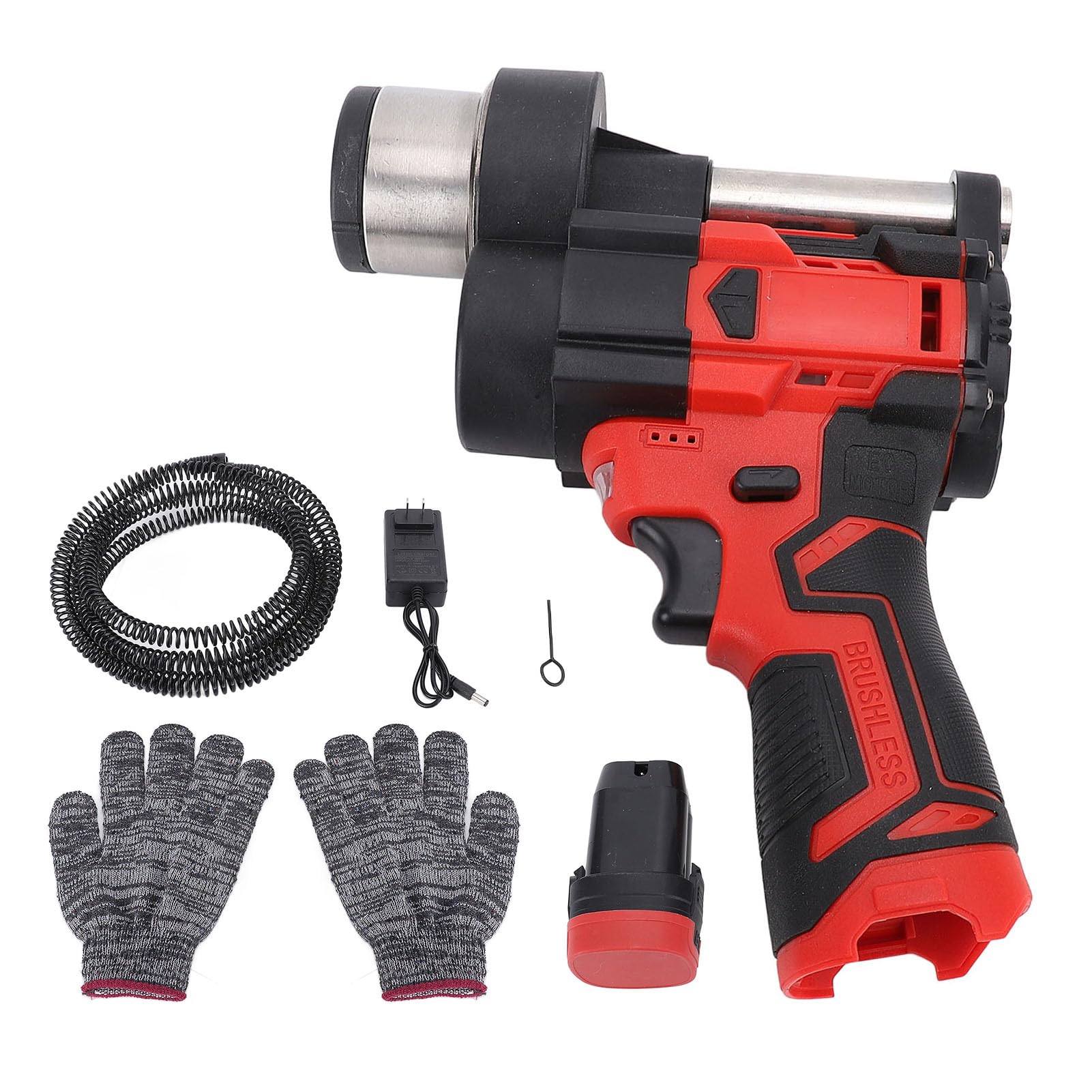 Electric Drain Cleaner, Sewer Pipe Clog Remover with 15ft Cable, Automatic Plumbing Snake, Heavy Duty Toilet Drain Auger for Bathroom Kitchen, Drain Unclogger Plungers (US Plug)