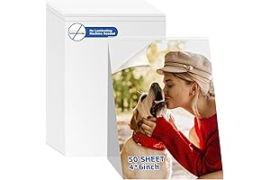 50 Sheets Self Seal Laminating Pouches 4x6