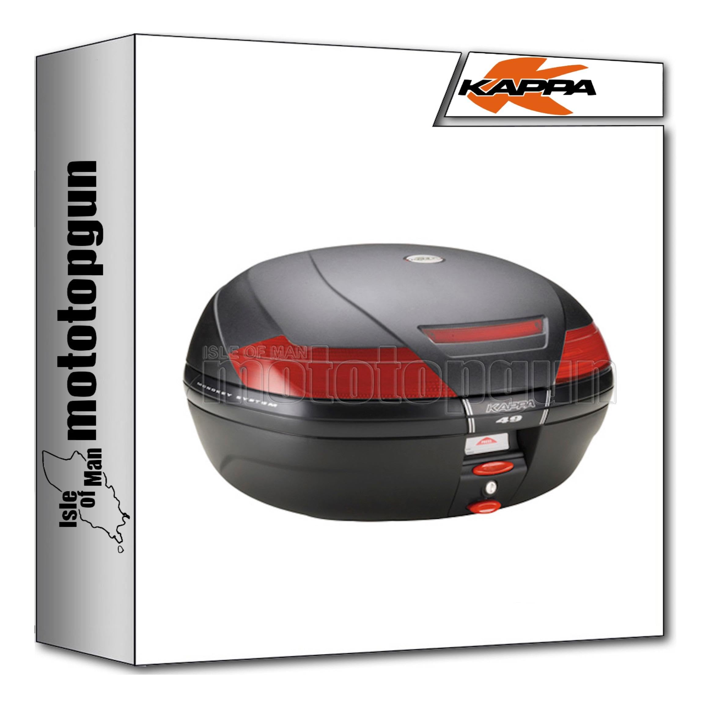 Kappa top case K49N monokey 47L support moto aluminium Suzuki DL 650 V-Strom 17-23 - 4
