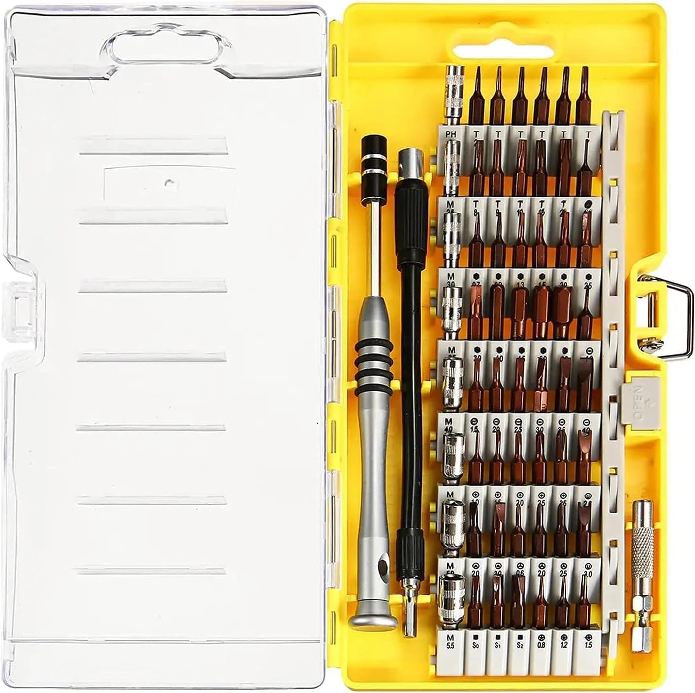 MOSHTU 60 in 1 Screwdriver Set S2 tool steel Cell phone computer household appliances dismantling service tool