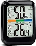 G.CATACC Thermomètre numérique Thermomètre intérieur Humidité jauge avec Max/Min Record Thermometer Chambre Thermométrique et capteur d'humidité pour la maison bébé serre Reptile - Batterie incluse
