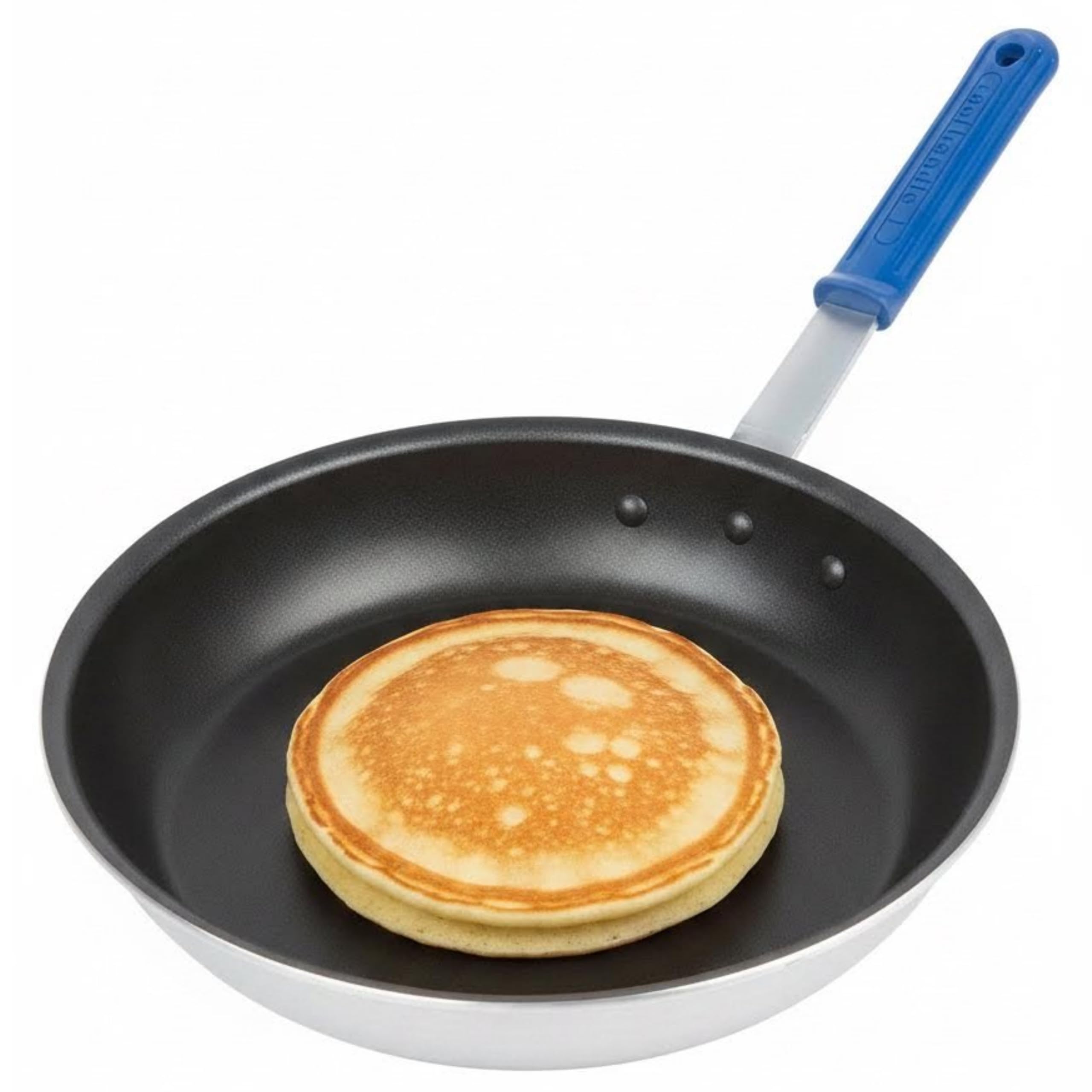 Wear-Ever 8" Non-Stick Fry Pan with CeramiGuard II and Cool Handle by Vollrath – 8-Inch, 8.0 inches, Aluminum, Black/Blue, Model Z4008