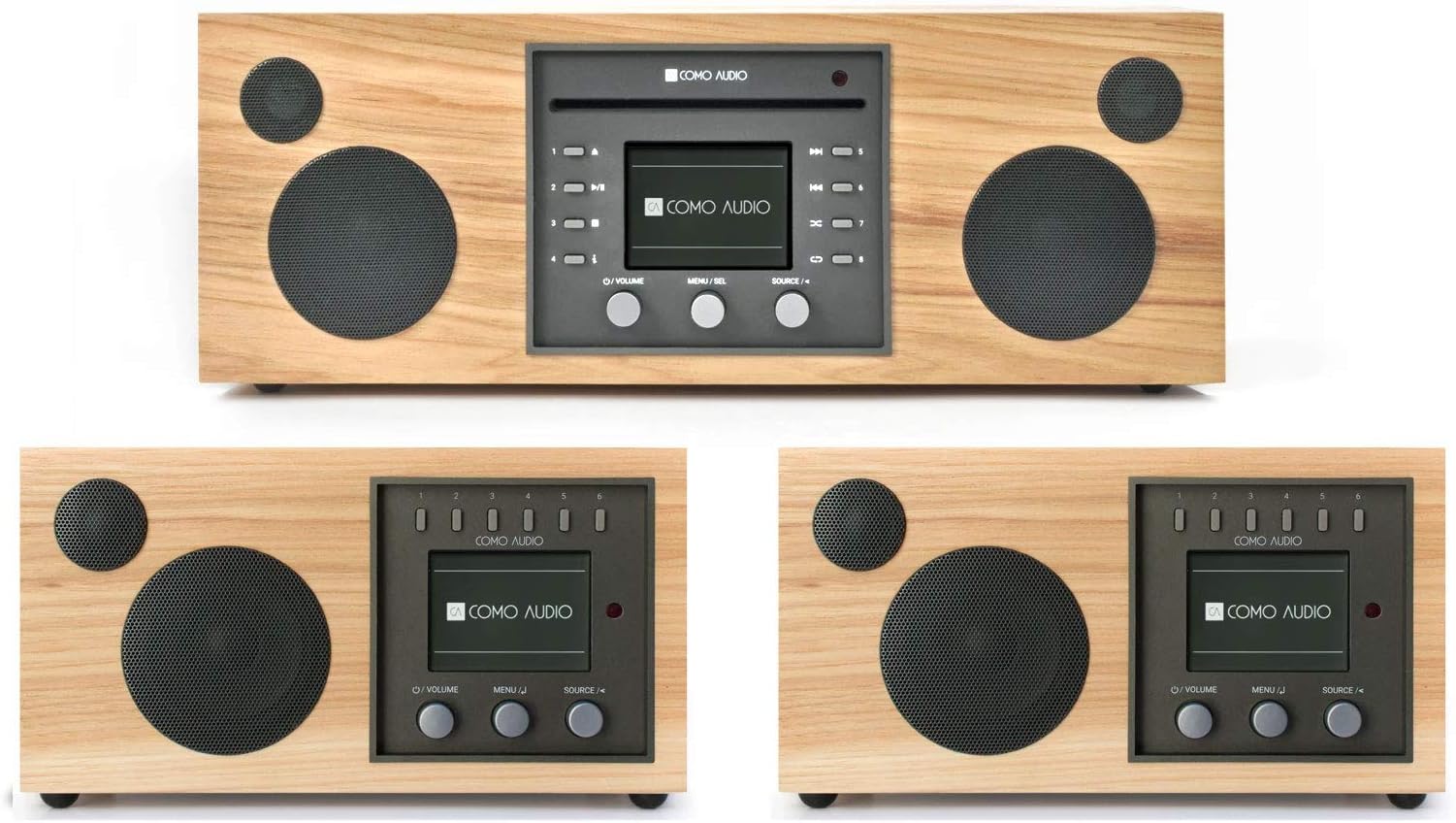 Como Audio: Whole Home Music Solution - 3 System Bundle (Hickory/Black)