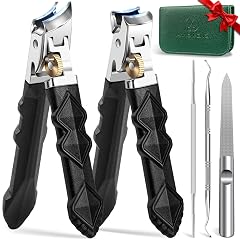 Toenail Clippers for Thick Toenails Toe Nail Clippers Set for Men Wide Jaw Opening Nail Clippers Heavy Duty