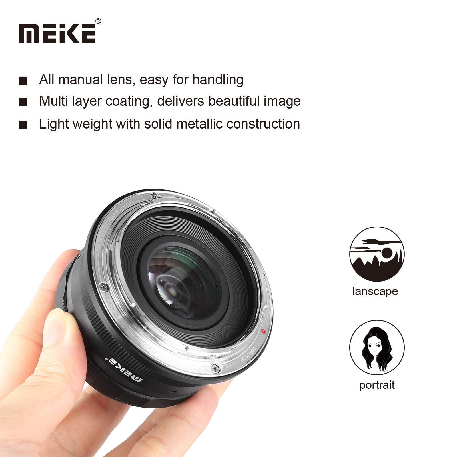 Amazon.co.jp: Meike 35mm F1.7 大口径マニュアルフォーカス APS-C