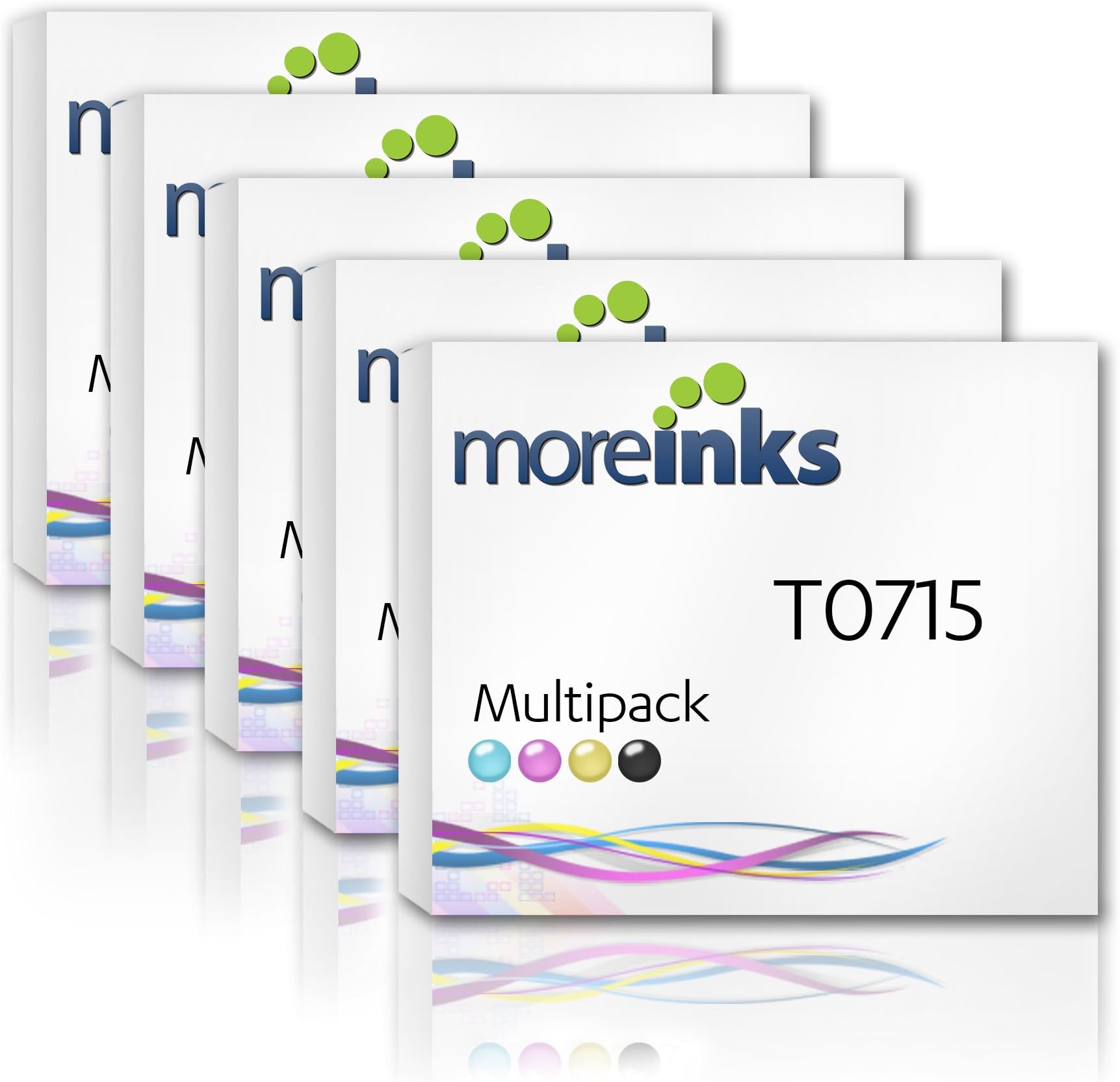 20 Moreinks Compatible Ink Cartridges to replace T0715 / T0895 / Cyan / Magenta / Yellow / Black (x5) / for use with Epson Stylus SX415 SX218 SX515W SX510W SX215 SX205 SX400 SX110 SX100 SX410 SX105 SX600FW S21 SX115 SX405 S20 SX200 SX610FW Wifi SX210 DX8400 DX8450 DX7400 DX8000 D120 Network DX7000F DX9400F DX7450 DX400 & Range D78 D92 DX4000 DX4050 DX4400 DX4450 DX5000 DX5050 DX6000 DX6050 DX6050EN Office BX300F BX600FW BX610FW BX310FN B40W BX510 Printers