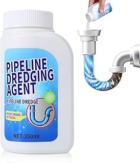 Pipeline Dredging Agent,Drain Clog Remover Agent,Powerful Pipe Dredging Agent,Kitchen Unblocker,Powerful Sink and Drain Cleaner Powder,Fast Foaming for Kitchen Toilet Pipeline Quick Cleaning Tool