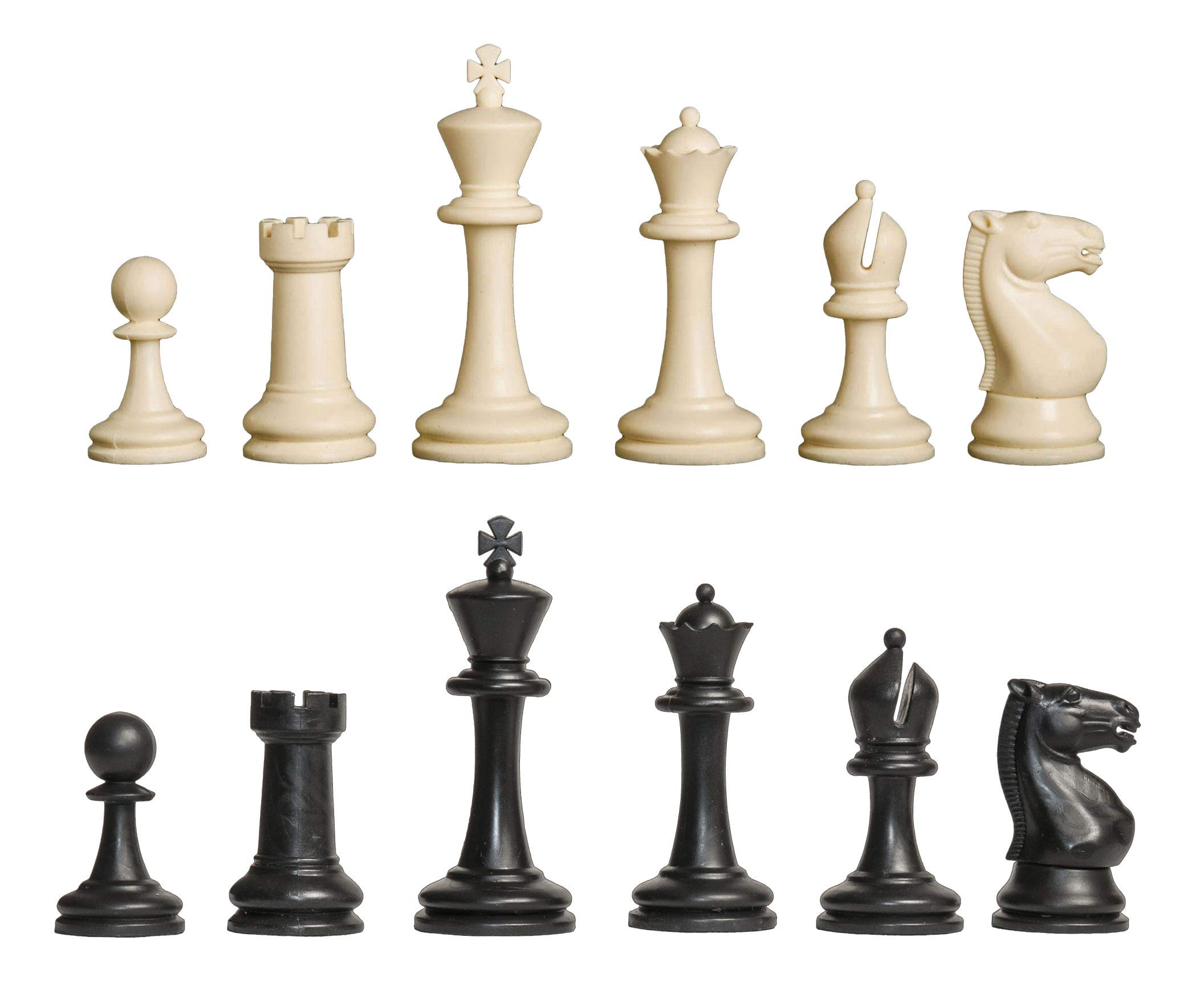 Competition Plastic Chess Set - Pieces Only - 3.75