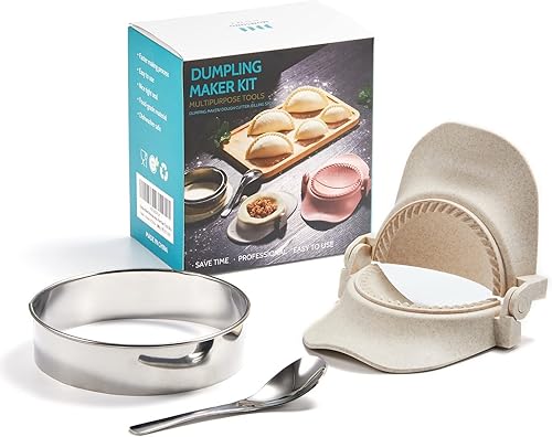 Vista 8 de Empanadas - Juego de moldes prensadores, molde para dumplings de 4 pulgadas con cortador de masa, accesorio de cocina profesional para empanada