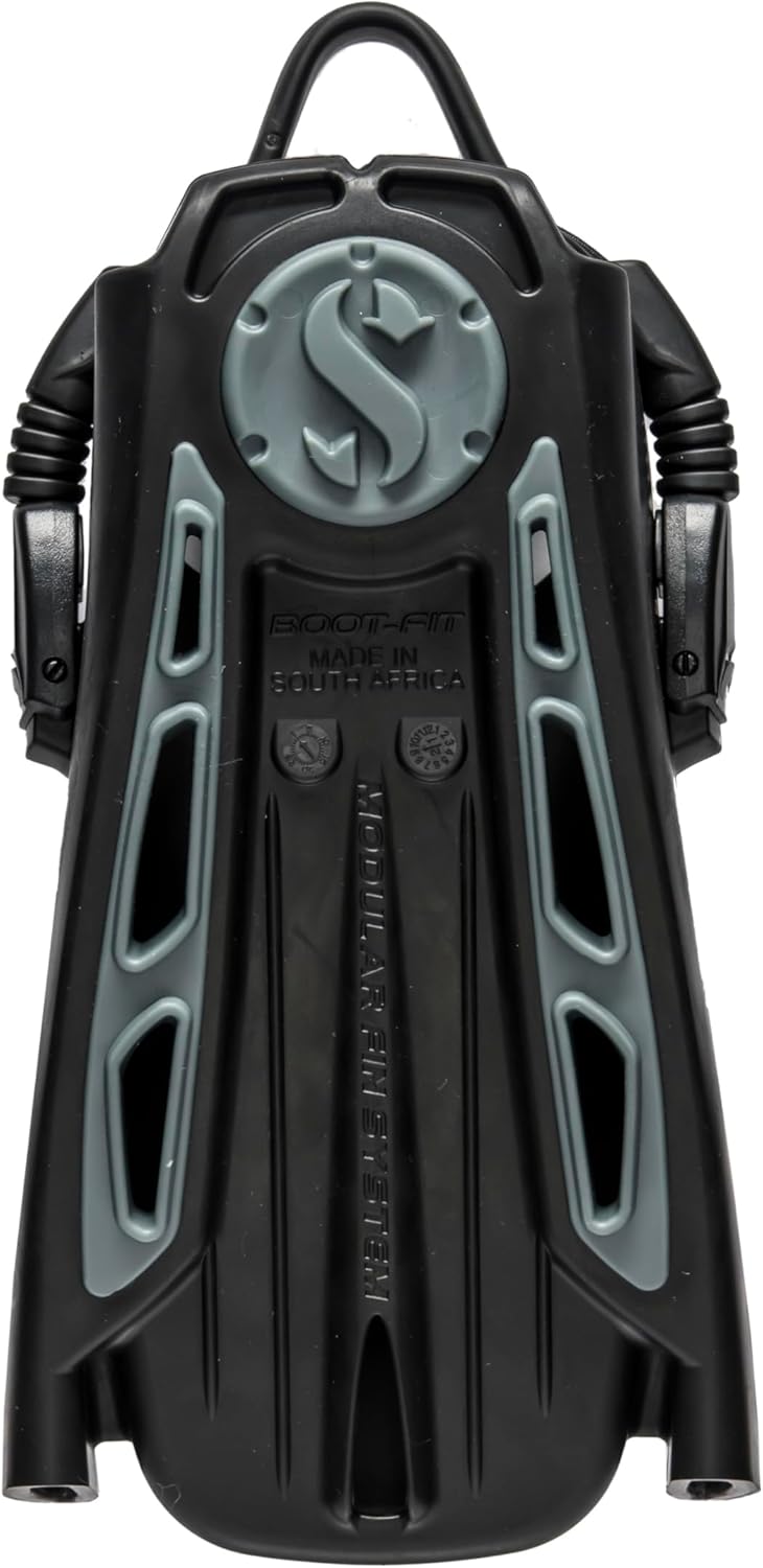 SCUBAPRO Modular Fin System for Snorkeling and Scuba Diving, Open Heel Boot-Fit Pocket, Black, S - Image 3