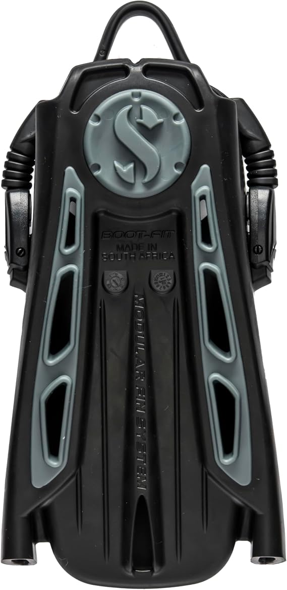 SCUBAPRO Modular Fin System Open Heel Boot-Fit Pocket for Scuba Diving, Small, Black