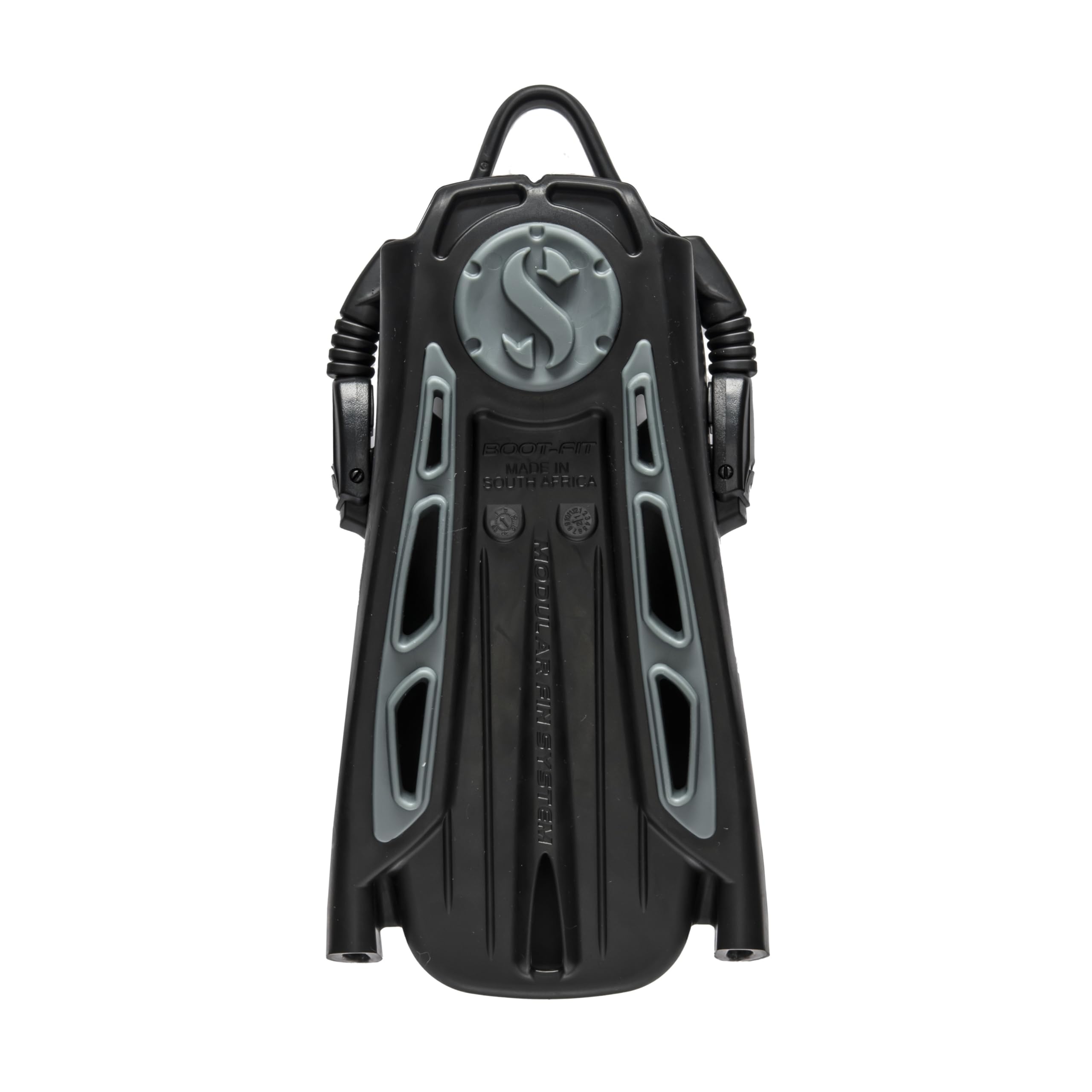 SCUBAPRO Sistema modular de aleta con bolsillo de talón abierto para buceo, mediano, negro