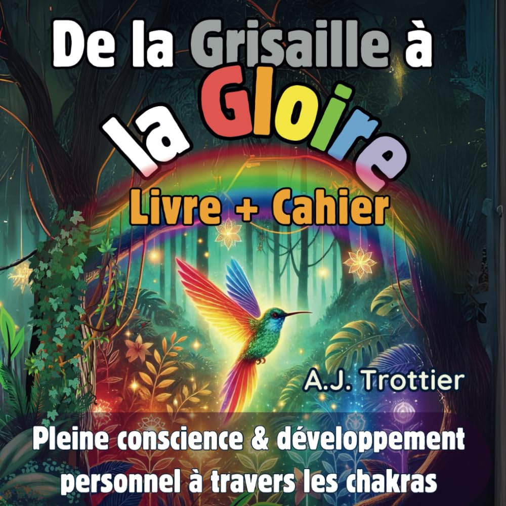 De la Grisaille à la Gloire: Livre et cahier de confiance en soi & développement personnel à travers les chakras (French Edition)