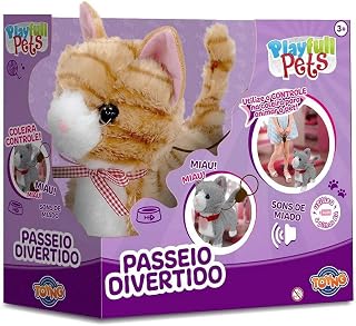 Gatinho Com Movimento E Som, Com Controle Com Fio Playfull P, TOYNG