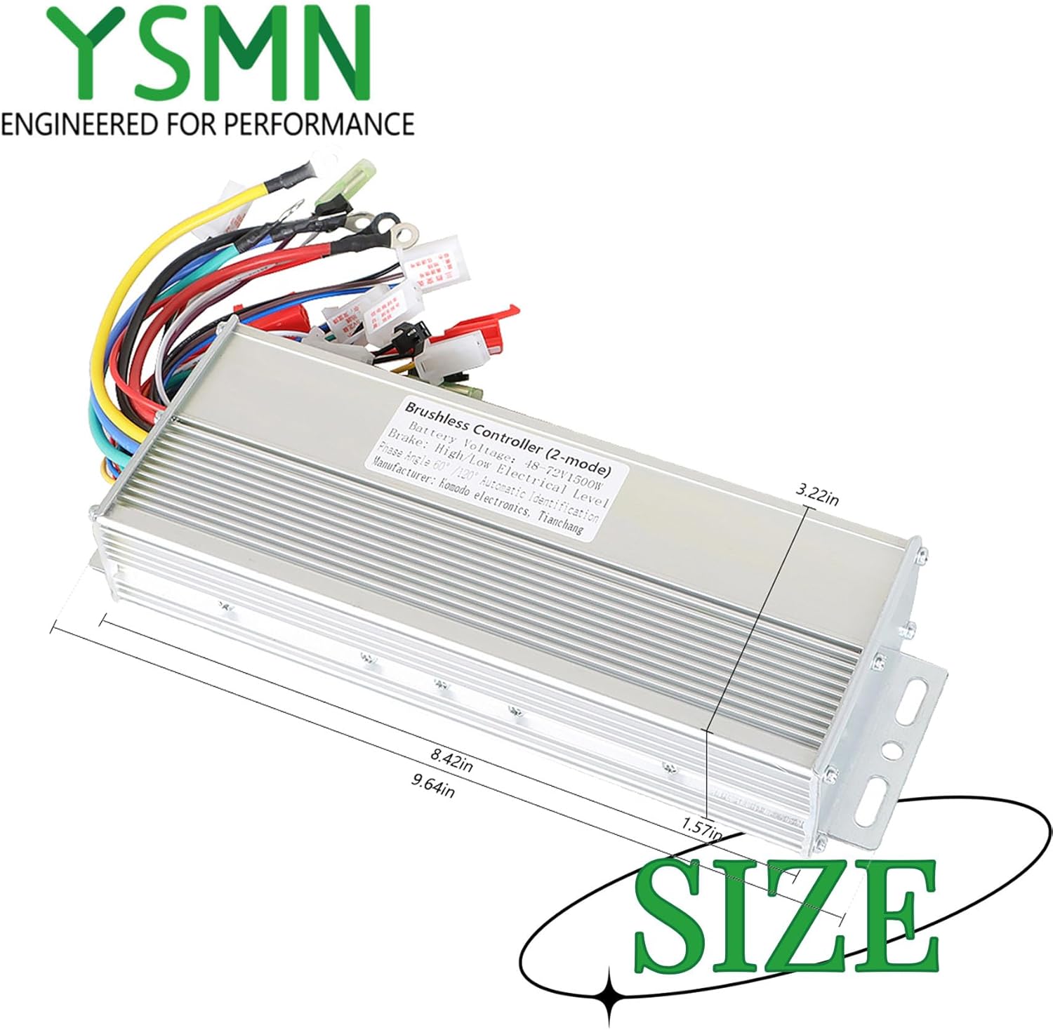 48-72V 1500W Brushless Motor Speed Controller DC Replacement for E-Bike Scooter Motor Controller