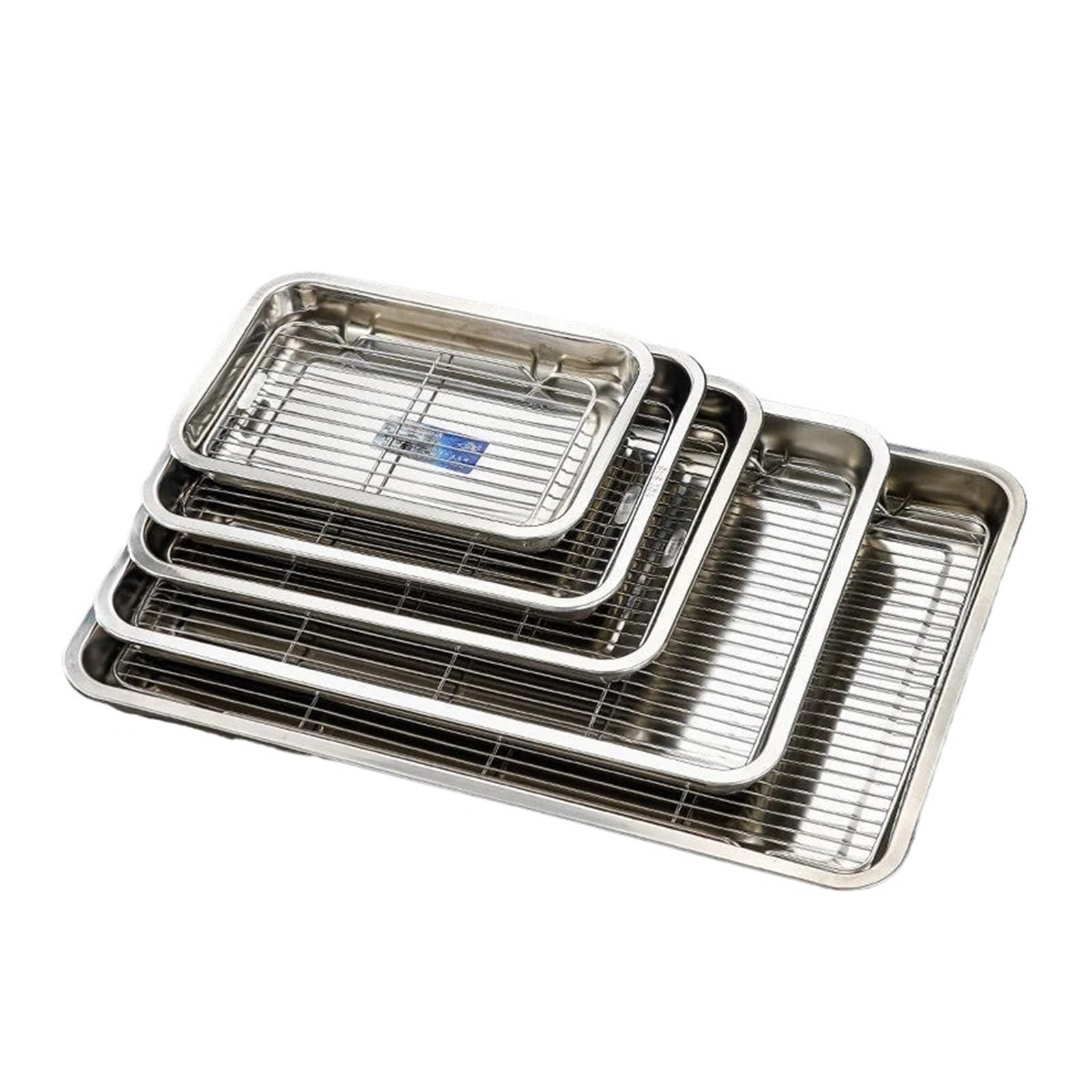 Plaque de cuisson inox pour vos grillades au barbecue et gâteaux au four