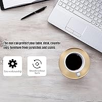 Vista 7 de Angoily Posavasos para mesa, posavasos rústicos, decoración de mesa rústica, posavasos para taza de café, posavasos para bebidas, posavasos de cobre