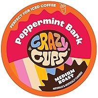 Vista 12 de Crazy Cups - Cápsulas reciclables de café saborizado p/máquinas K-Cup/Keurig, caliente o helado, sabor a Peppermint Chocolate Mocha