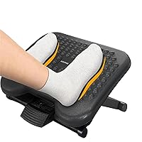 ACROPAQ - Poggiapiedi da scrivania antiscivolo, 3 Altezze regolabili