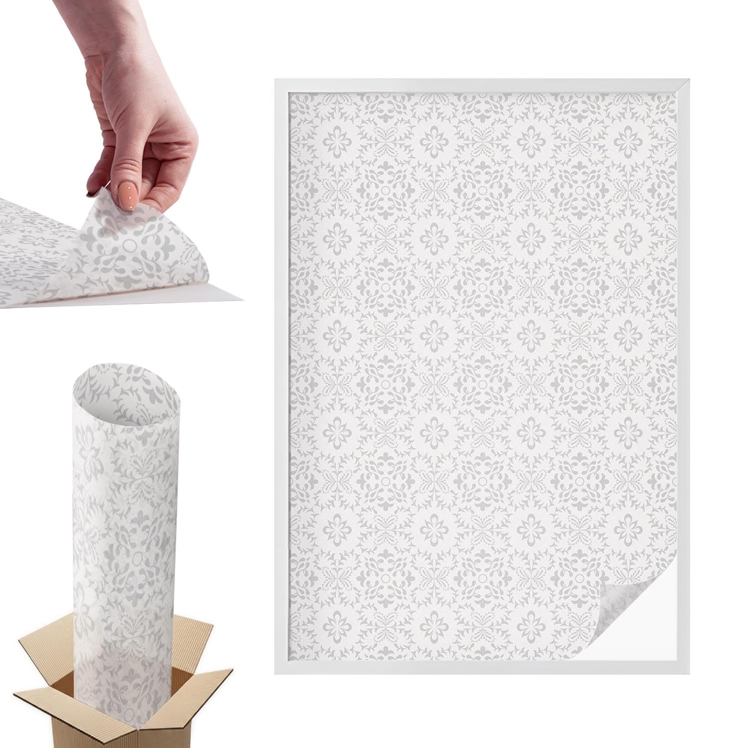 Film anti-regard fenêtre PVC adhésif vitrail protection UV pour vitre de chambre 100x146