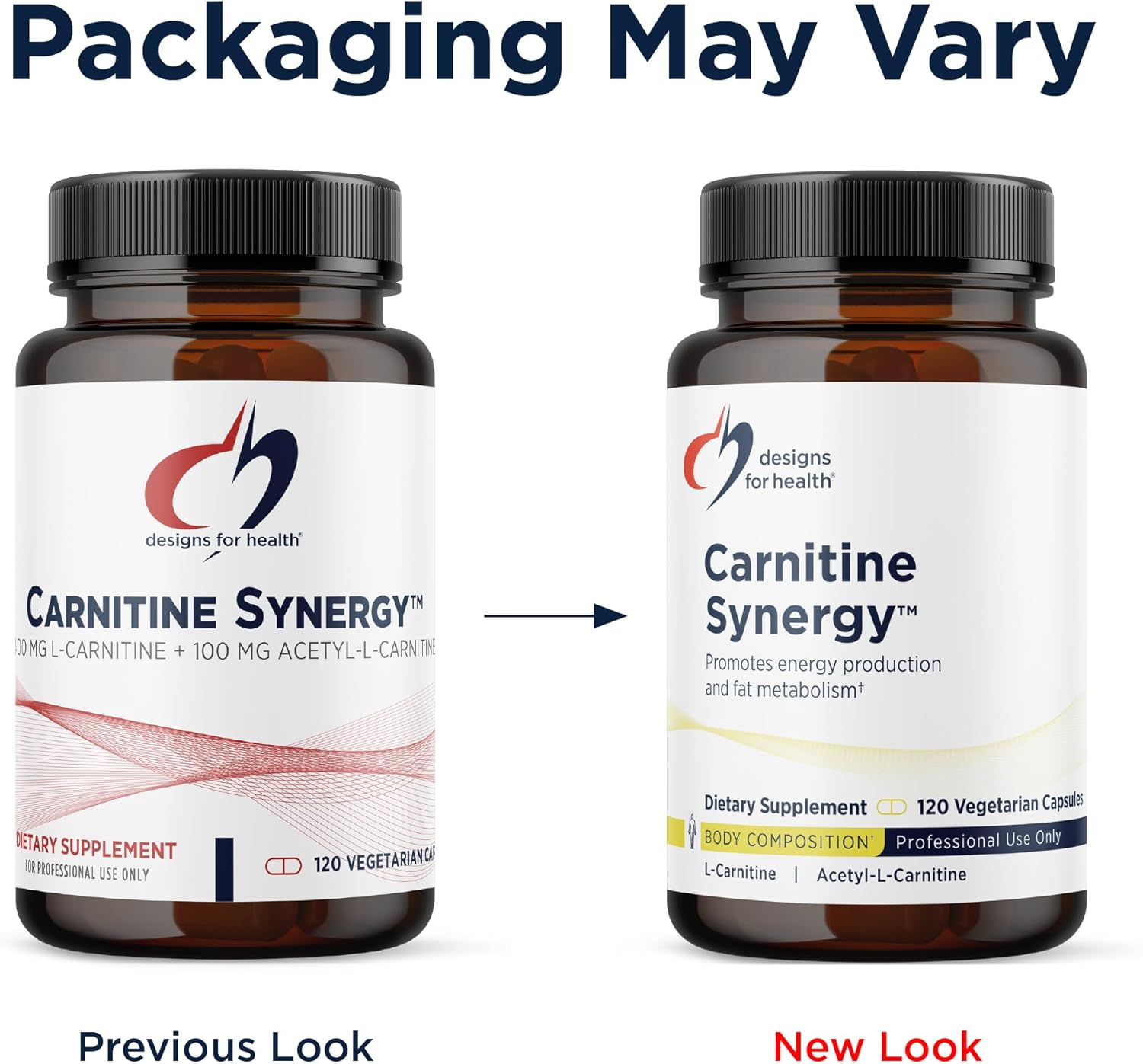 Designs for Health Carnitine Synergy - 400mg L-Carnitine (from Carnitine Tartrate) + 100mg Acetyl L-Carnitine Pills - Non-GMO + Vegetarian Supplement (120 Capsules) - Image 4