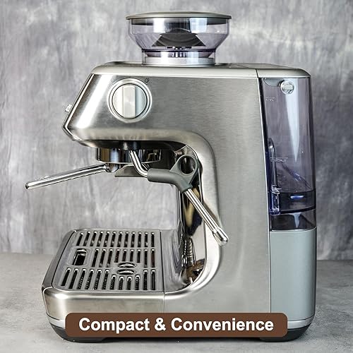 Miniatura 6 de Portafiltro completo de acero inoxidable de 2.126 in sin fondo compatible con Breville serie 8 diseño corto peso ligero apto para lavavajillas,