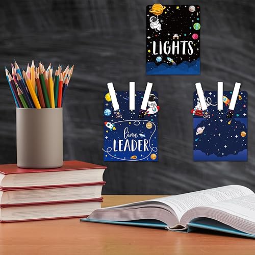 Miniatura 4 de Juego de 75 tablas de anuncios para trabajos en el aula, pizarra, brillantes, juego de gráficos de bolsillo, suministros de regreso a clases, juego